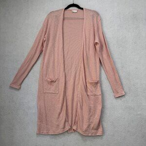 Abound Cardigan Sweater Womens Small Open Front Pocket Lightweight Layering